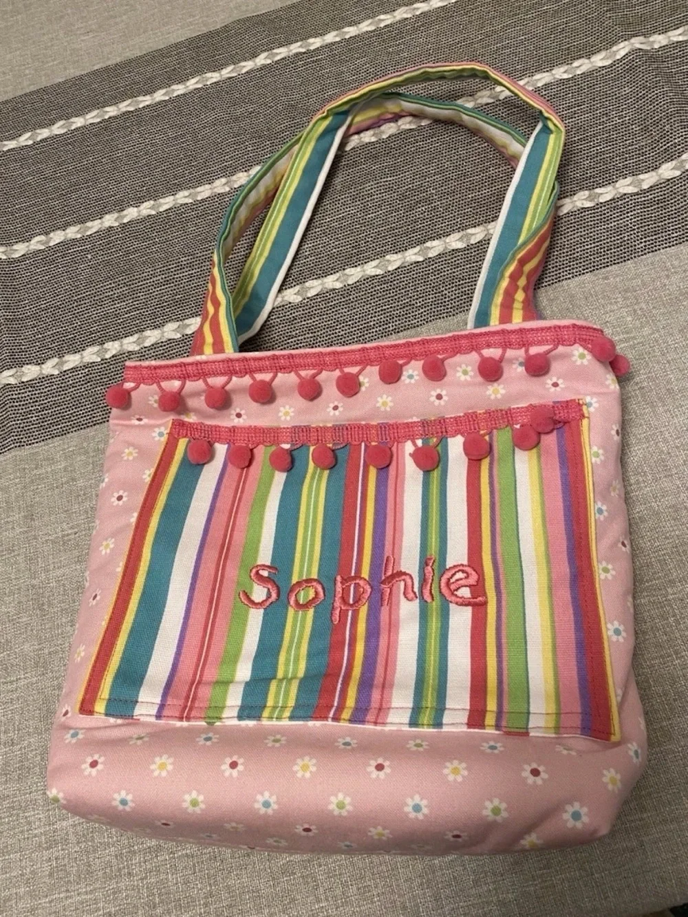 New Baby Girl Handmade Sophie Small Diaper Bag Bib Burp Cloth All Hand Sewn